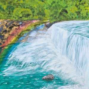 RAINBOW ON LITTLE RIVER FALL