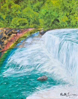 RAYBOW ABOVE LITTLE RIVER FALL, NE AL